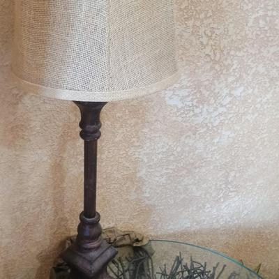 Lamp, Table, and Coat Hanger (3pcs).