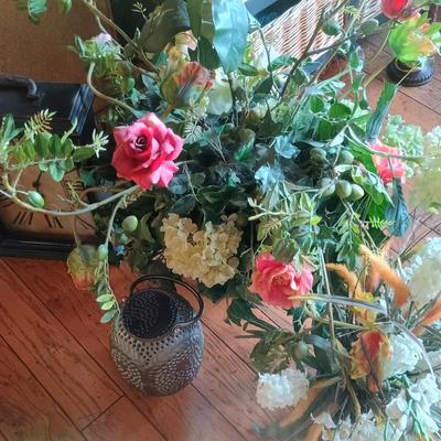 Home Decor #7 - Clock, Flower Assortment