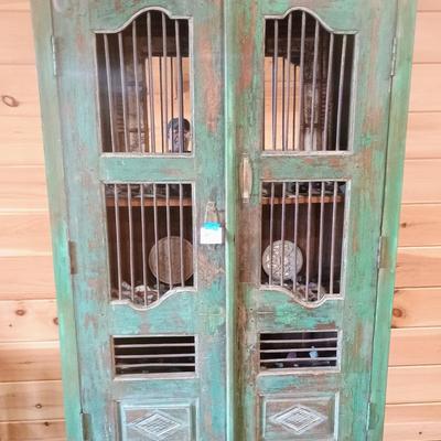 Large wooden Display Cabinet