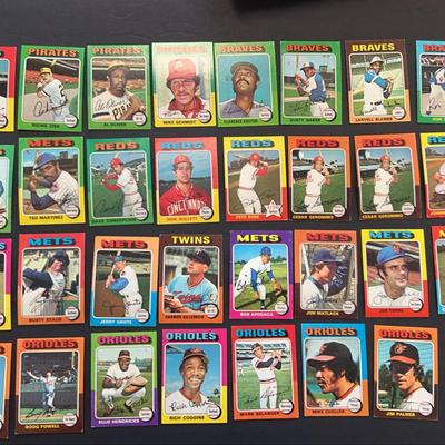 Mystery 1975 Topps Baseball Trading Cards