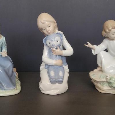 3 Lladro Figurines Lot. 6928 & Nao