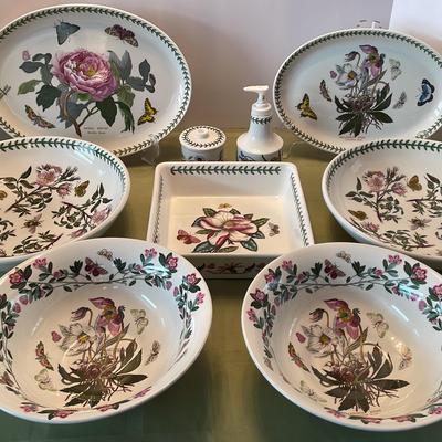 Port Meirion BOTANIC GARDENS serving Pieces Ceramic