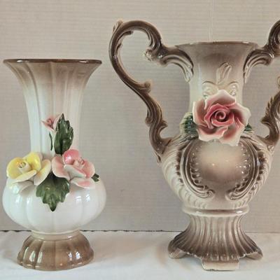 Nuova Capodimonte Italian Porcelain Vases