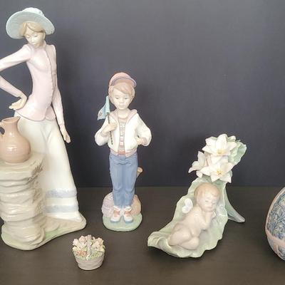 5 Lladro Figurines Lot. No. 6191, 6787, & Nao
