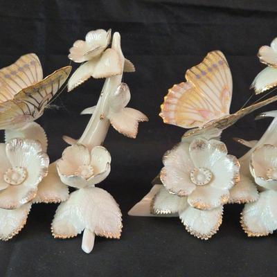 Lenox Butterfly "Splender Of Spring" Pair