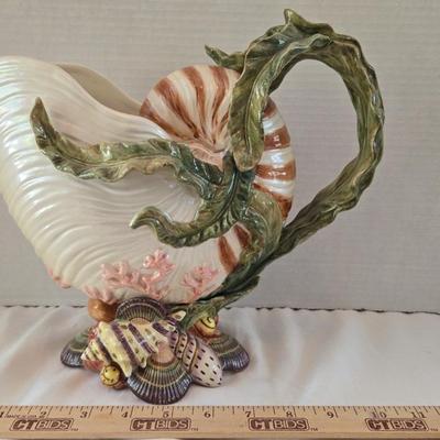 Fitz & Floyd Classics Oceana Seashells Pitcher Large 