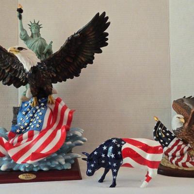 American Patriotic Figurine Lot Lenox, Montefiori & Westland