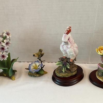 Andrea By Sadek, Hummingbird, Cockatoo And Florals Set Of 5 Pieces