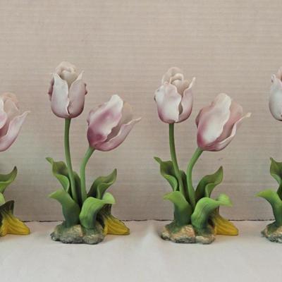 Andrea by Sadek Porcelain Pink Tulips