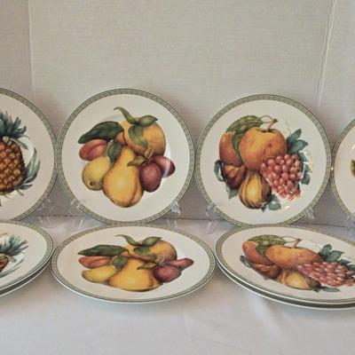 9 Fitz & Floyd Bone China Plates "Belle Classique"