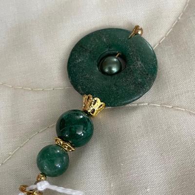 HHC584 - Myrna Lee Chang Jade Pendants 