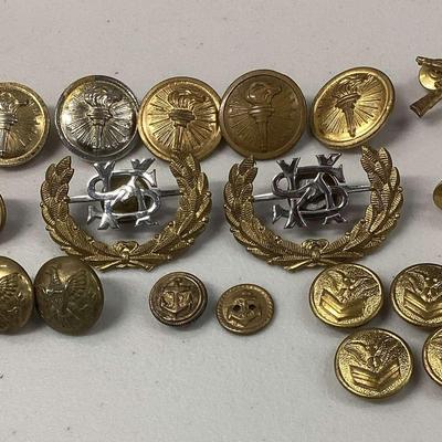 HHC116 Collection of Vintage Kamehameha Schools Army & ROTC Medals