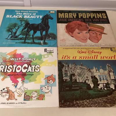 HHC201 Four Vintage Vinyl Walt Disney Records 