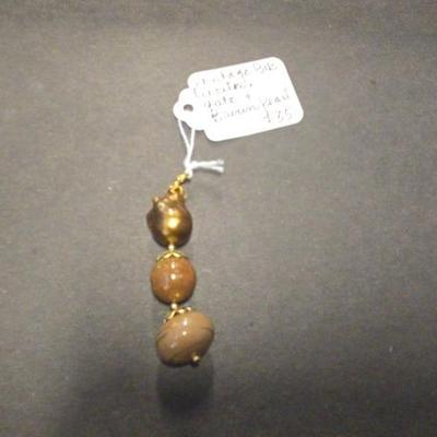 HHC477 Myrna Lee Chang Pendants With Natural Stone Beads