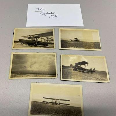 HHC126 - Lot of Antique 1930s Original Photographs - Airplanes in Hawaii