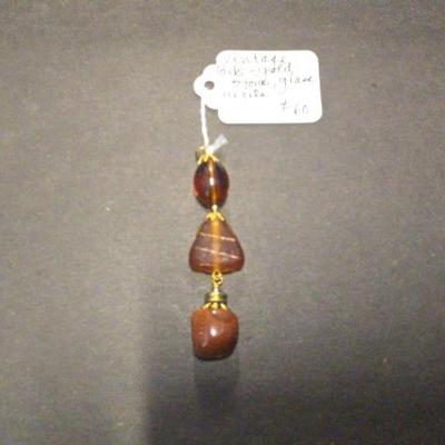 HHC459 Myrna Lee Chang Pendants With Natural Stone Beads