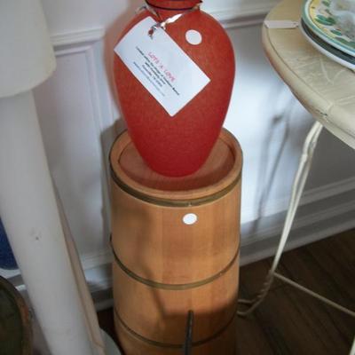 Orange Vase and Churn