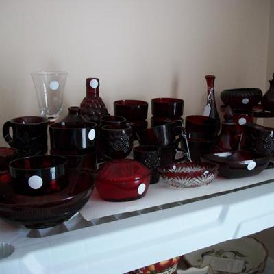 Cape Cod Collection Red Glass