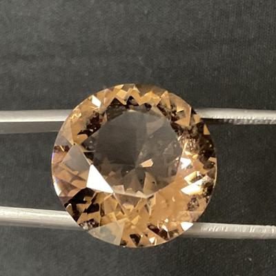 24 Carat Round Smokey Quartz Gemstone
