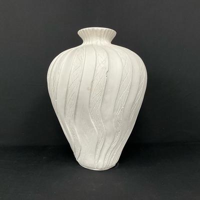 Large White Ceramic Vase