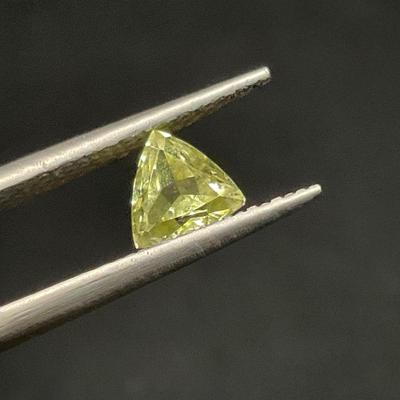 3 Synthetic Green Sapphire Gemstones 