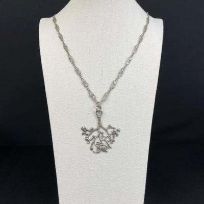 Vivaldi 800 Silver Cimaruta Pendant And Chain