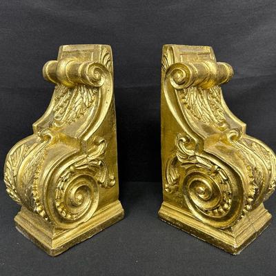 Hollywood Regency Style Vintage Bookends