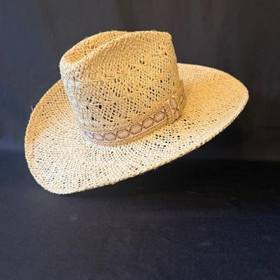 Tumble Weave Western Hat With Band