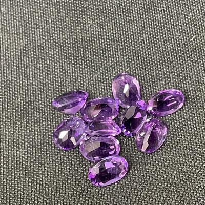 10 Oval Amethyst Gemstones Group No.2