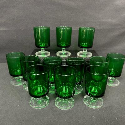 Luminarc France Green Small Glasses
