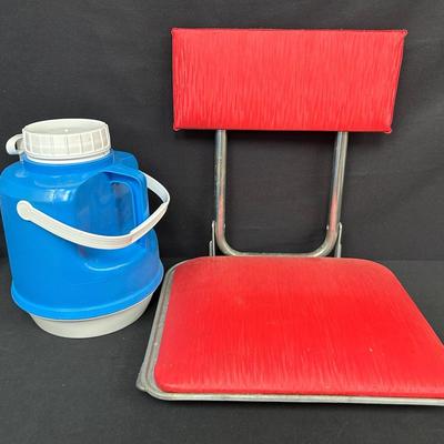 Retro Sports Seat & Water Cooler
