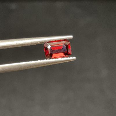 14 Emerald Cut Garnet Gemstones