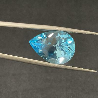 Blue Topaz Pear Gemstone