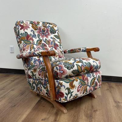 Vintage Floral Rocker