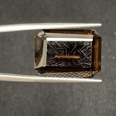 Emerald Cut Smokey Quartz Gemstone