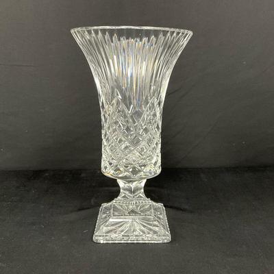 Cut Glass Pedestal Vase