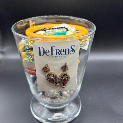 Sale Photo Thumbnail #77: Mystery Jar Of Jewlery  Treasures Await