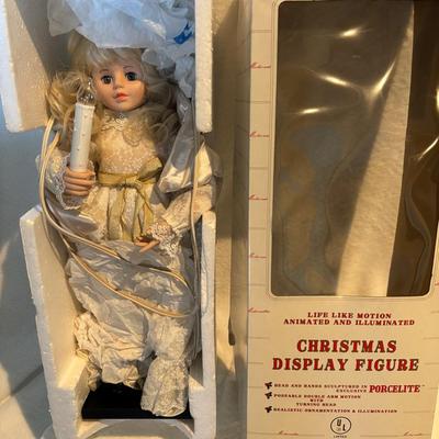 Sale Photo Thumbnail #61: Vintage Motion Christmas Display Doll