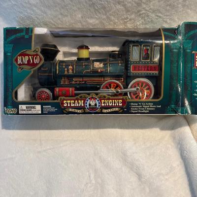 Sale Photo Thumbnail #63:  Vintage Steam Engine Toy Train By Echo