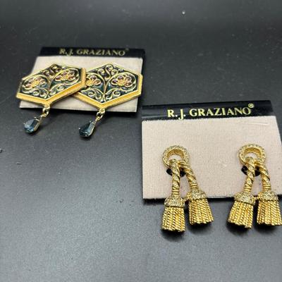 Sale Photo Thumbnail #68: R J Graziano Vintage Earrings 2 Pairs
