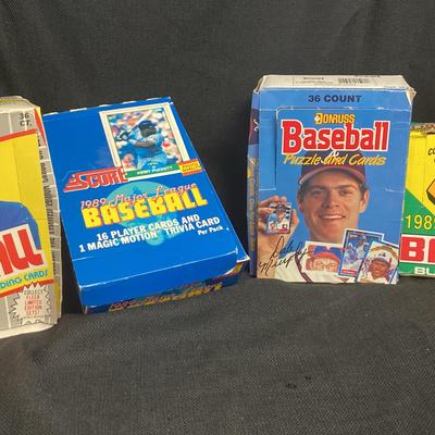 Bowman ‘89 Baseball Cards, Fleer/ Score‘89 Trading Cards, Donruss Baseball Puzzle And Cards