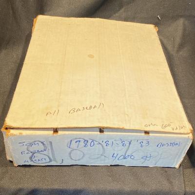 Miscellaneous Box Of 80s Topps Baseball And Some Football Cards. 