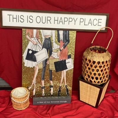Girl Power Decor! Girls Day Out Canvas, Fun Signs And Baskets