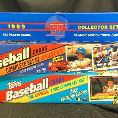 1992, 1993 Topps Baseball Cards And 1989 Score Collector Set