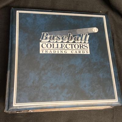 Baseball Collectors Trading Cards Binder Of Topps Baseball Cards Mostly 1991