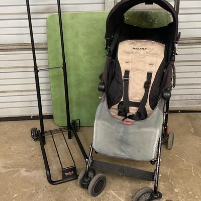 Quest MACLAREN Collapsible Baby Stroller and BRITAX Car Seat Travel Cart