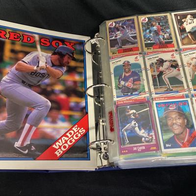 Binder Of Topps, Donruss, Upper Deck Cleveland Indians Singles Baseball Cards