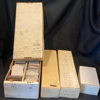 ‘88 Score, 80s, 90s Fleer, Topps Baseball, Basketball And Football Cards