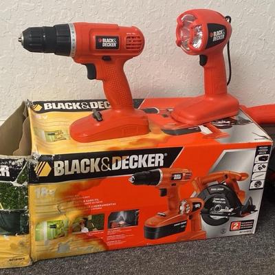 Black And Decker Cordless Combo Kit- Drill, Circular Saw And Flashlight