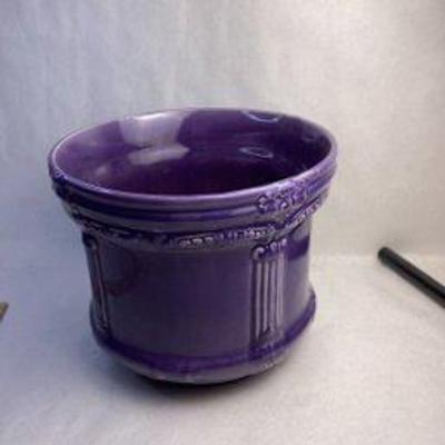 Large purple planter